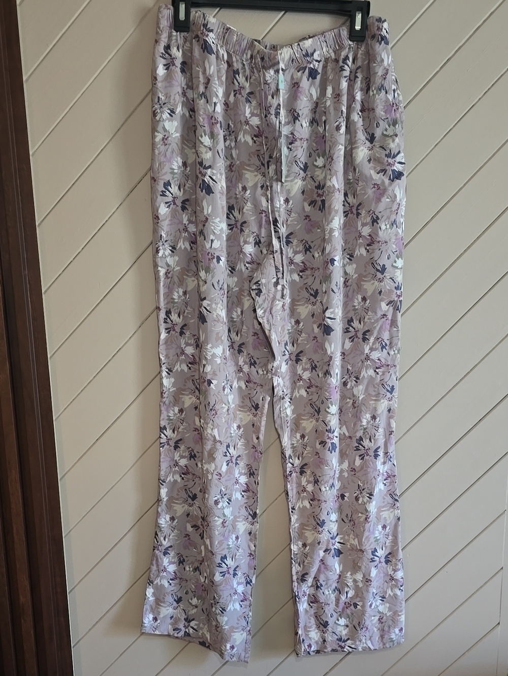 Floral Wide-Leg Lounge Pants in Lavender